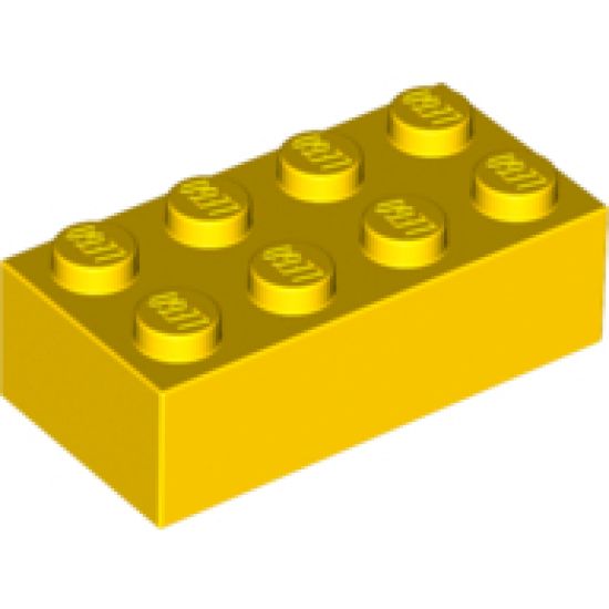 Brick 2 x 4 with Black 'EMOTIONAL' and 'EMOTIE' Pattern on Both Sides (Play Day 2019)