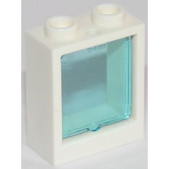 Window 1 x 2 x 2 Flat Front with Trans-Light Blue Glass for Window 1 x 2 x 2 Flat Front (60592 / 60601)
