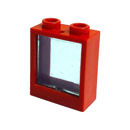Window 1 x 2 x 2 Flat Front with Trans-Light Blue Glass for Window 1 x 2 x 2 Flat Front (60592 / 60601)