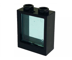 Window 1 x 2 x 2 Flat Front with Trans-Light Blue Glass for Window 1 x 2 x 2 Flat Front (60592 / 60601)