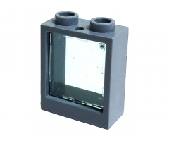 Window 1 x 2 x 2 Flat Front with Trans-Light Blue Glass for Window 1 x 2 x 2 Flat Front (60592 / 60601)
