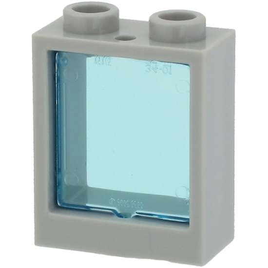 Window 1 x 2 x 2 Flat Front with Trans-Light Blue Glass for Window 1 x 2 x 2 Flat Front (60592 / 60601)