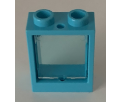 Window 1 x 2 x 2 Flat Front with Trans-Light Blue Glass for Window 1 x 2 x 2 Flat Front (60592 / 60601)