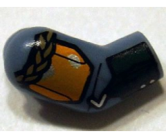Arm, Right with SW Boba Fett, Dark Green Gauntlet and Brown Braid Pattern