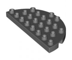 Duplo, Plate Round Corner 4 x 8 Double
