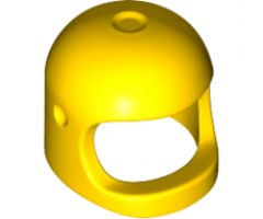 Minifigure, Headgear Helmet Space / Town with Thick Chin Strap - with Visor Dimples (Reissue with Top Dimple)