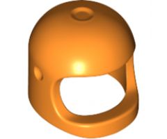 Minifigure, Headgear Helmet Space / Town with Thick Chin Strap - with Visor Dimples (Reissue with Top Dimple)