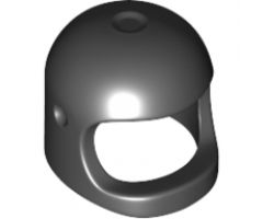 Minifigure, Headgear Helmet Space / Town with Thick Chin Strap - with Visor Dimples (Reissue with Top Dimple)
