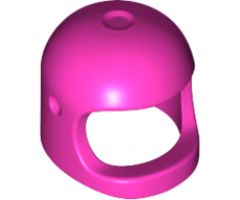 Minifigure, Headgear Helmet Space / Town with Thick Chin Strap - with Visor Dimples (Reissue with Top Dimple)