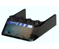 Windscreen 4 x 4 x 1 with Blue Turbo Pattern (Sticker) - Set 8135