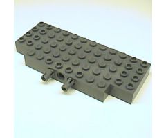 Brick, Modified 5 x 12 with Two 1 x 2 Cutouts, 1 Hole and 2 Fixed Rotatable Friction Pins on Side