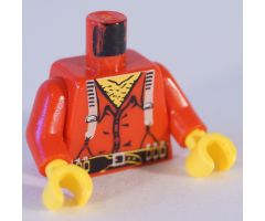 Torso Western Bandit Suspenders and Ammunition on Belt Pattern / Red Arms / Yellow Hands