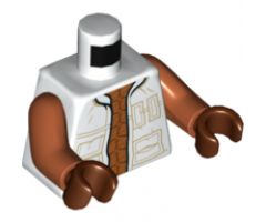 Torso SW Vest with Pockets on Dark Orange Jumpsuits Pattern (Kabe) / Dark Orange Arms / Reddish Brown Hands