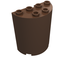 Cylinder Half 2 x 4 x 4