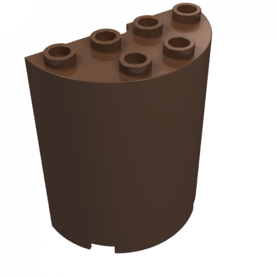 Cylinder Half 2 x 4 x 4