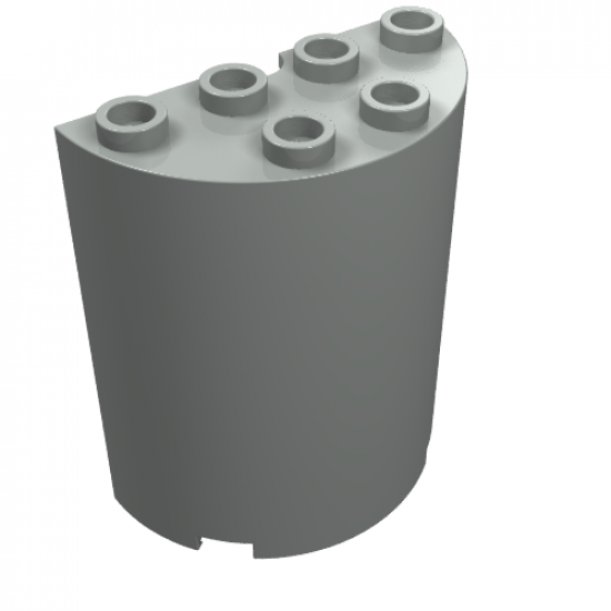 Cylinder Half 2 x 4 x 4