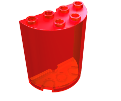 Cylinder Half 2 x 4 x 4