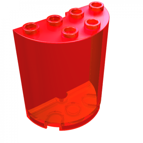 Cylinder Half 2 x 4 x 4