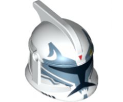 Minifigure, Headgear Helmet SW Clone Trooper with Holes, Wolfpack Clone Trooper Pattern
