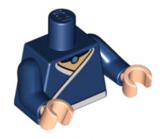 Torso Avatar White Robe Trim and Belt, Light Blue Necklace Gem Pattern / Dark Blue Arms / Light Nougat Hands