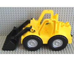Duplo, Vehicle Bulldozer with Black Scoop