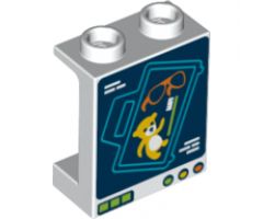Panel 1 x 2 x 2 - Hollow Studs with X-Ray Baggage Scanner and Luggage Contents Pattern