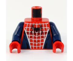 Torso Spider-Man Costume 3 Dark Blue Pattern / Dark Blue Arms / Red Hands