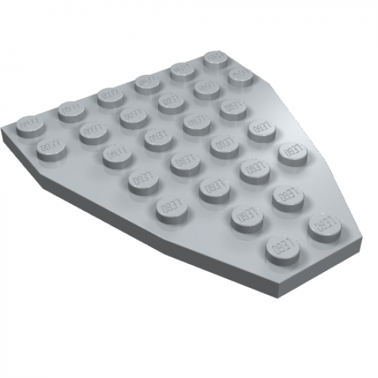 Wedge, Plate 7 x 6 without Stud Notches (Boat Bow Plate)