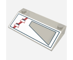 Slope 33 3 x 6 with Inner Walls with ARC-170 Starfighter Right Pattern