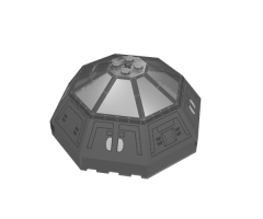 Windscreen 10 x 10 x 4 Canopy Octagonal with TIE Interceptor Pattern