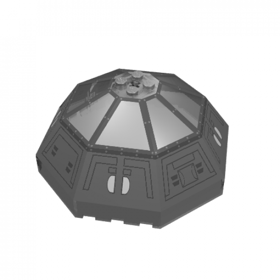 Windscreen 10 x 10 x 4 Canopy Octagonal with TIE Interceptor Pattern