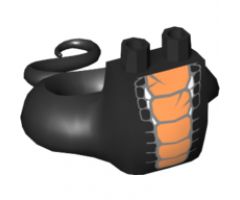 Lower Body with Tail, Orange Scales Pattern