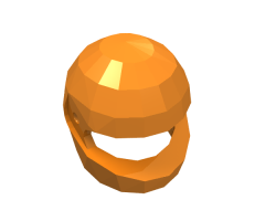 Minifigure, Headgear Helmet Motorcycle (Standard)