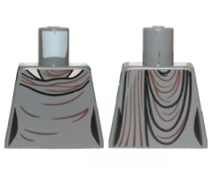 Torso SW Female Outline, Layered Dress Pattern (Vice Admiral Holdo)