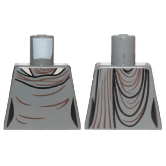 Torso SW Female Outline, Layered Dress Pattern (Vice Admiral Holdo)