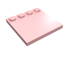 Tile, Modified 4 x 4 with Studs on Edge