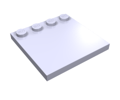 Tile, Modified 4 x 4 with Studs on Edge