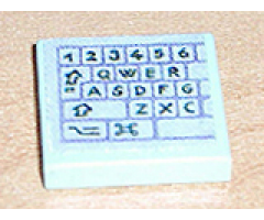 Tile 2 x 2 with Computer Keyboard Left Pattern (Sticker) - Set 3142