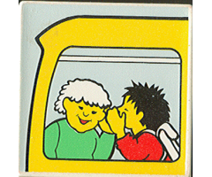 Duplo, Tile 2 x 2 x 1 with Community Mosaic Picture 01 Pattern (Set 9221)