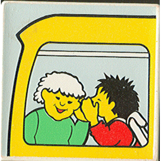Duplo, Tile 2 x 2 x 1 with Community Mosaic Picture 01 Pattern (Set 9221)
