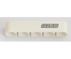 Technic, Liftarm 1 x 5 Thick with Silver '3245' Pattern Model Right Side (Sticker) - Set 42043