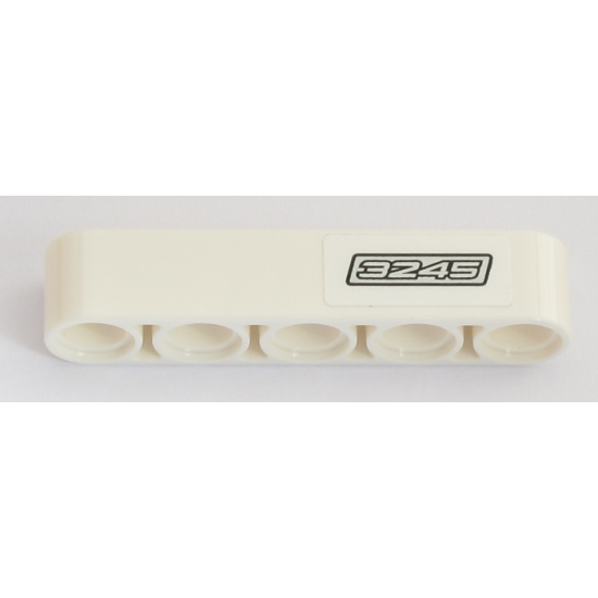 Technic, Liftarm 1 x 5 Thick with Silver '3245' Pattern Model Right Side (Sticker) - Set 42043