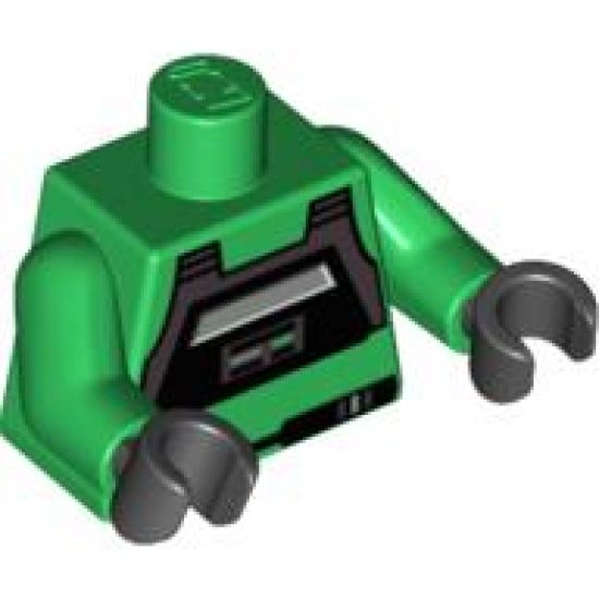 Torso SW Rebel A-wing Pilot Pattern / Green Arms / Black Hands