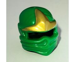 Minifigure, Headgear Ninjago Wrap with Gold 3 Point Emblem Pattern