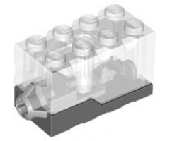 Electric, Sound Brick 2 x 4 x 2 with Trans-Clear Top and Klaxon Alarm Sound