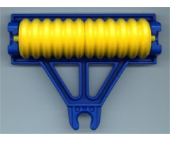Duplo, Vehicle Farm Plow Type 1, Roller Holder with Yellow Duplo Farm Plow Type 1, Roller Attachment, Disk (4828 / x1526)
