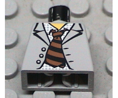 Torso Spider-Man Suit with Checkered Shirt and Striped Tie Pattern