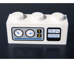 Brick 1 x 3 with Gauges and '0534' Pattern (Sticker) - Set 6459