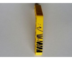 Technic, Liftarm 1 x 9 Bent (6 - 4) Thick with Black Scribbled Lines Pattern Model Right (Sticker) - Set 8414