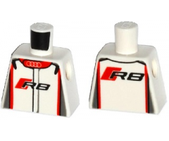 Torso Race Suit with Audi Logo and 'R8' on Front and Back Pattern